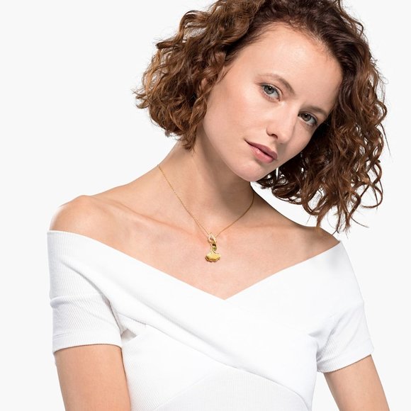 Swarovski 5515465 Ginkgo necklace jewelry new - Picture 3 of 7